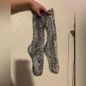 Lirika matoshi new never used Cascading glitter stocking socks! ⭐️